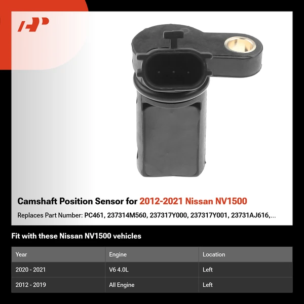 Camshaft Position Sensor for 2012-2021 Nissan NV1500