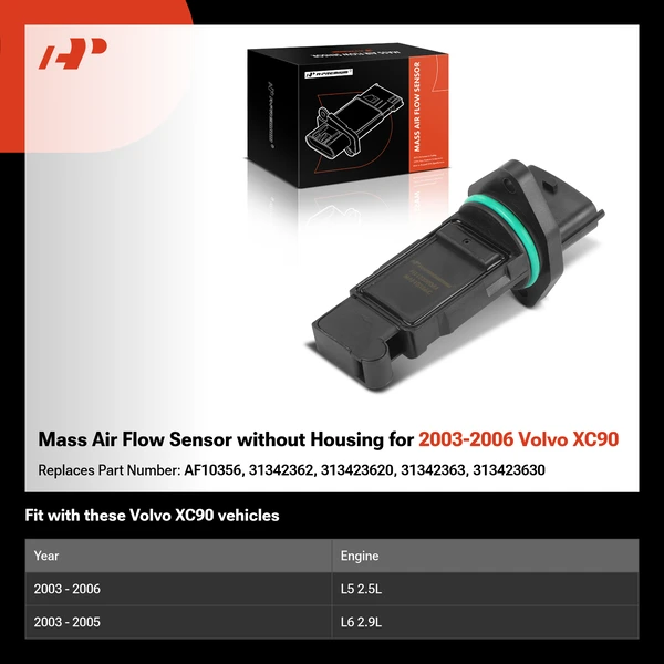 Mass Air Flow Sensor without Housing for 2003-2006 Volvo XC90