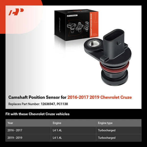 Camshaft Position Sensor for 2016-2017 2019 Chevrolet Cruze