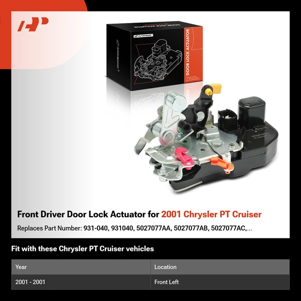 Front Driver Door Lock Actuator for 2001 Chrysler PT Cruiser