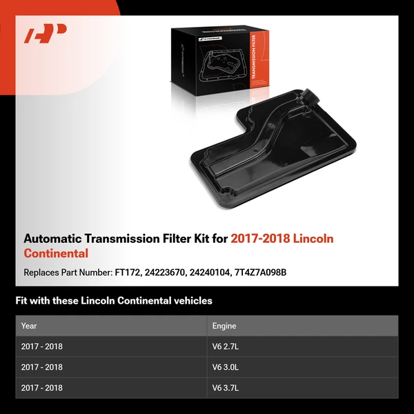 Automatic Transmission Filter Kit for 2017-2018 Lincoln Continental