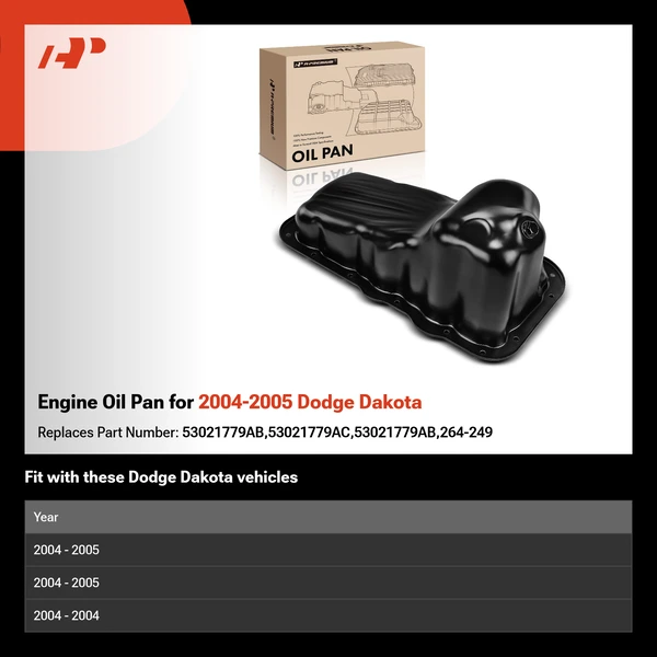 Engine Oil Pan for 2004-2005 Dodge Dakota