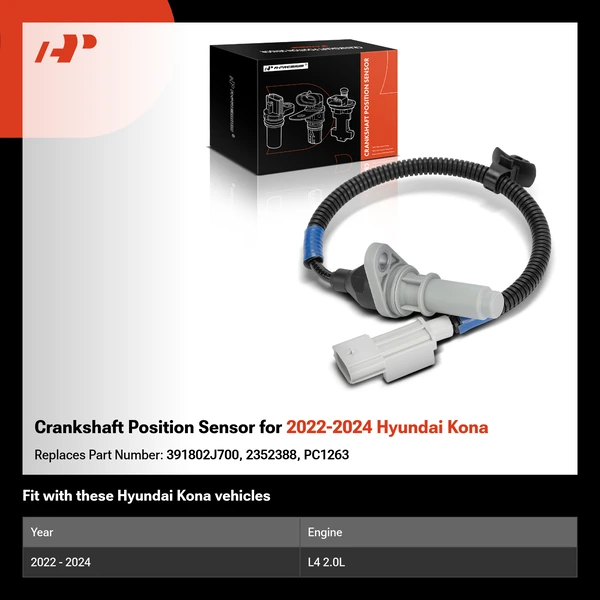Crankshaft Position Sensor for 2022-2024 Hyundai Kona
