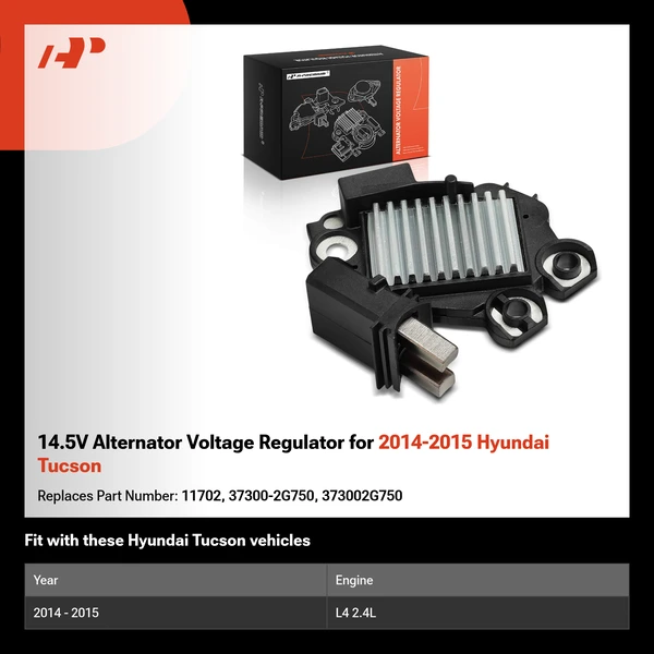 14.5V Alternator Voltage Regulator for 2014-2015 Hyundai Tucson