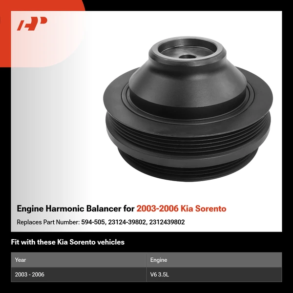 Engine Harmonic Balancer for 2003-2006 Kia Sorento