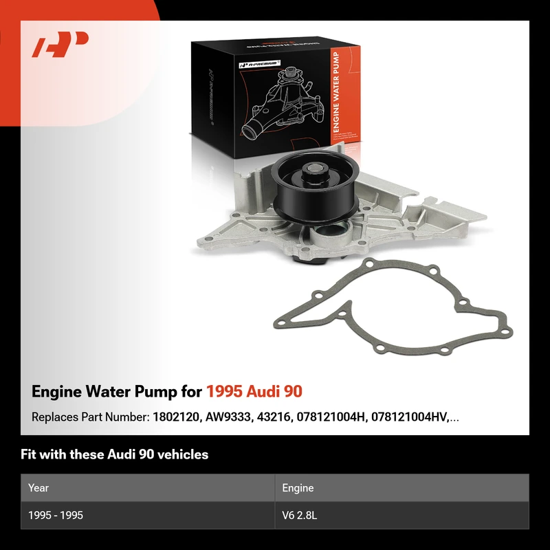 Engine Water Pump for 1995 Audi 90