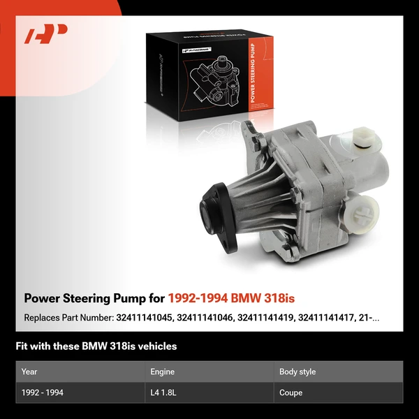 Power Steering Pump for 1992-1994 BMW 318is