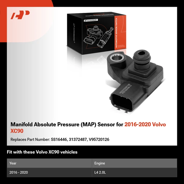 Manifold Absolute Pressure (MAP) Sensor for 2016-2020 Volvo XC90