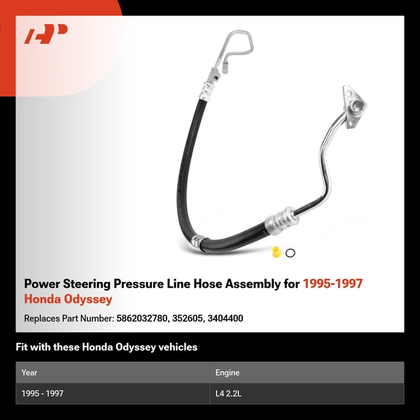 Power Steering Pressure Line Hose Assembly for 1995-1997 Honda Odyssey