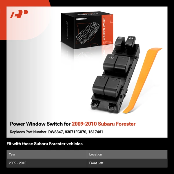 Power Window Switch for 2009-2010 Subaru Forester