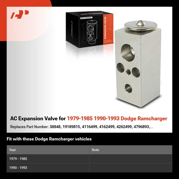 AC Expansion Valve for 1979-1985 1990-1993 Dodge Ramcharger