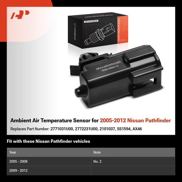 Ambient Air Temperature Sensor for 2005-2012 Nissan Pathfinder