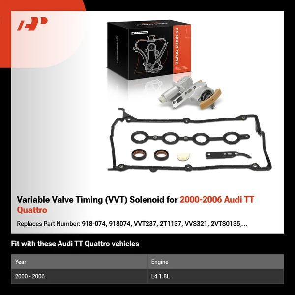 Variable Valve Timing (VVT) Solenoid for 2000-2006 Audi TT Quattro