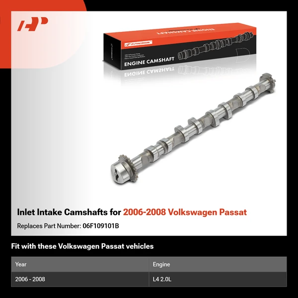 Inlet Intake Camshafts for 2006-2008 Volkswagen Passat