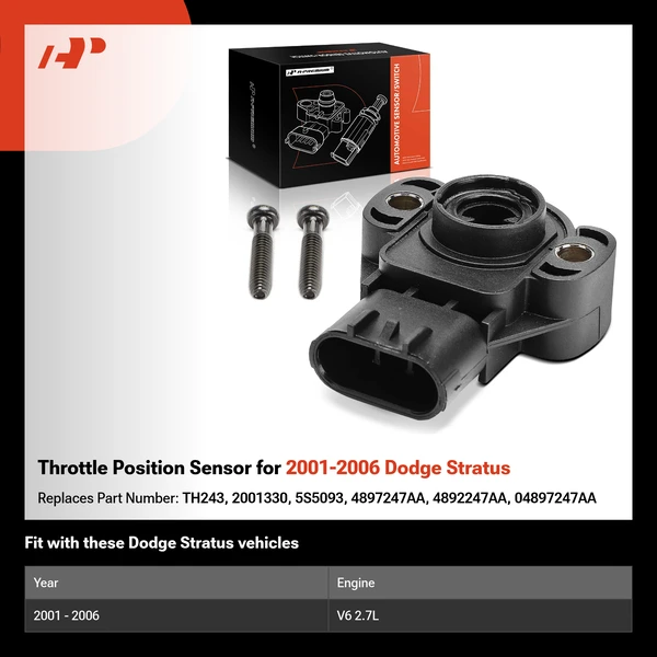 Throttle Position Sensor for 2001-2006 Dodge Stratus