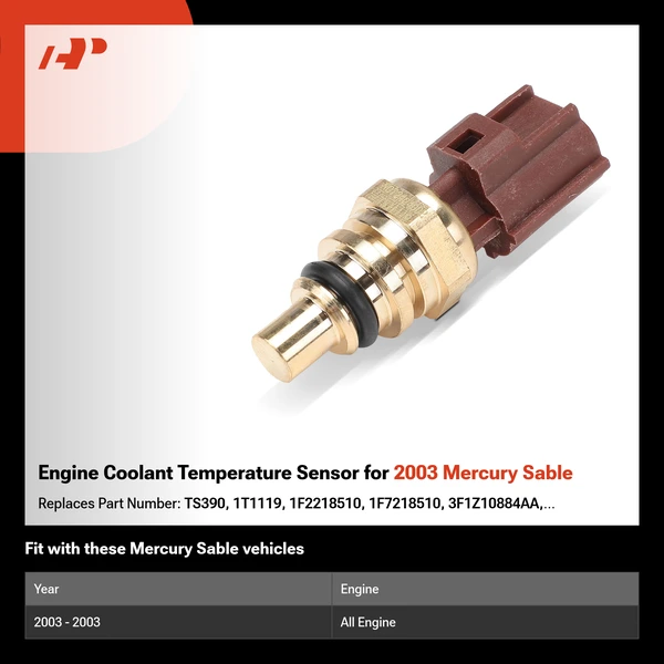Engine Coolant Temperature Sensor for 2003 Mercury Sable