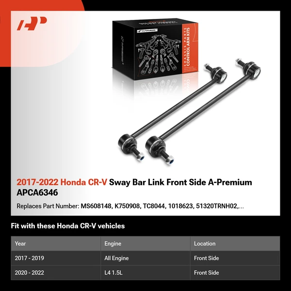 2017-2022 Honda CR-V Sway Bar Link Front Side A-Premium APCA6346