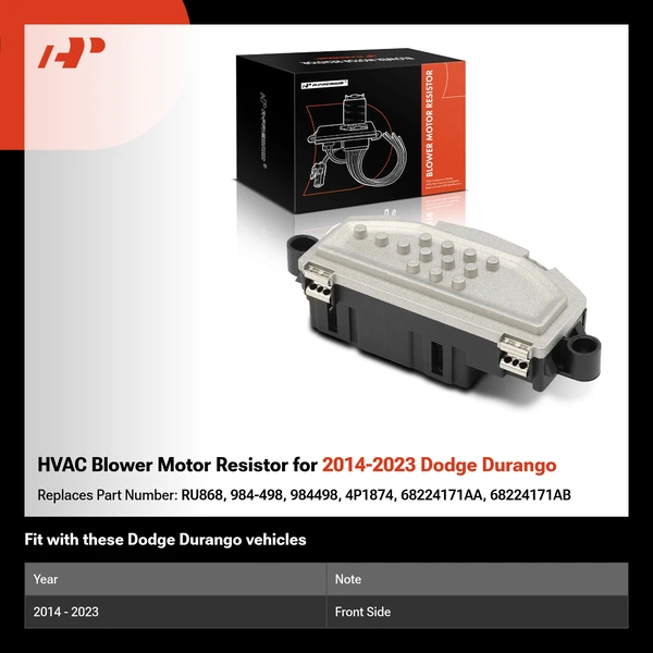 HVAC Blower Motor Resistor for 2014-2023 Dodge Durango