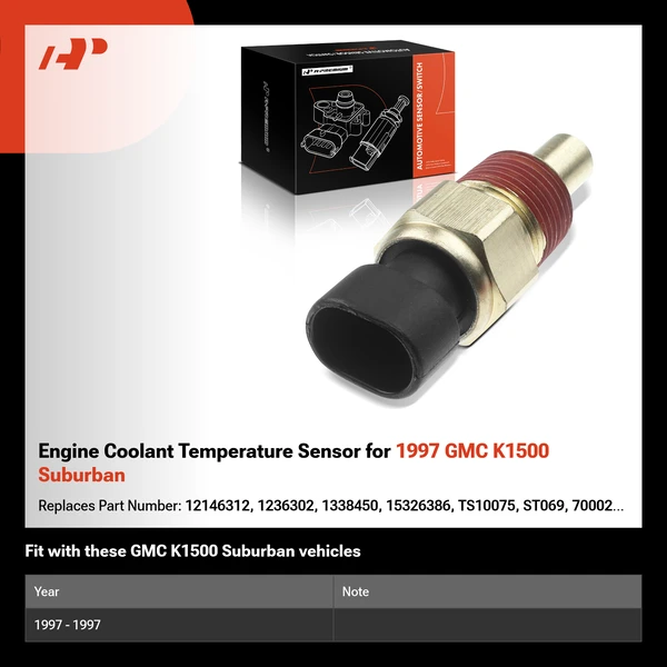 Engine Coolant Temperature Sensor for 1997 GMC K1500 Suburban