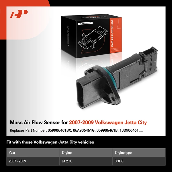 Mass Air Flow Sensor for 2007-2009 Volkswagen Jetta City