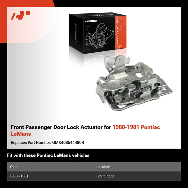 Front Passenger Door Lock Actuator for 1980-1981 Pontiac LeMans