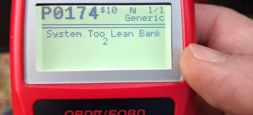 P0174 Code: System Too Lean (Bank 2)