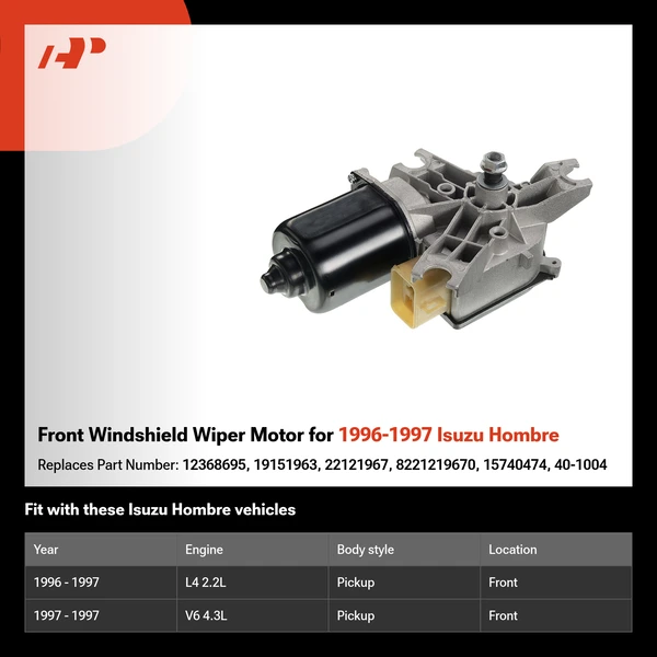 Front Windshield Wiper Motor for 1996-1997 Isuzu Hombre
