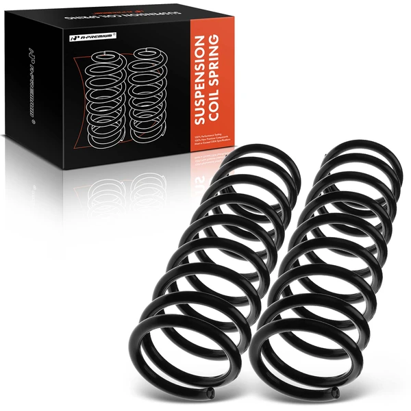 2 Pcs Front Left & Right Suspension Coil Springs for 1999-2004 Jeep Grand Cherokee