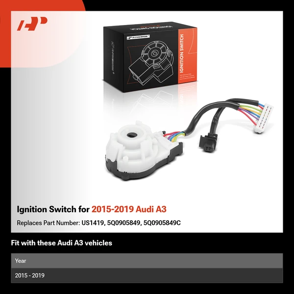 Ignition Switch for 2015-2019 Audi A3
