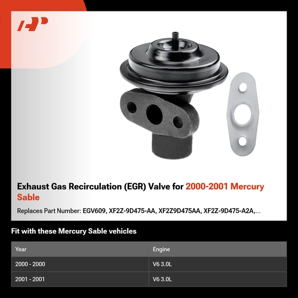 Exhaust Gas Recirculation (EGR) Valve for 2000-2001 Mercury Sable