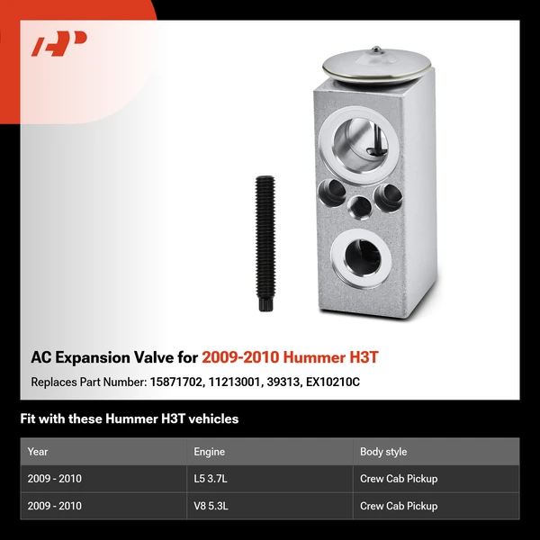 AC Expansion Valve for 2009-2010 Hummer H3T