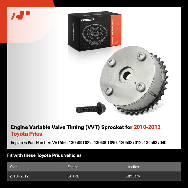 Engine Variable Valve Timing (VVT) Sprocket for 2010-2012 Toyota Prius