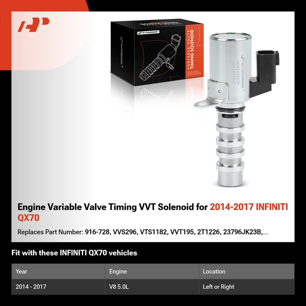 Engine Variable Valve Timing VVT Solenoid for 2014-2017 INFINITI QX70
