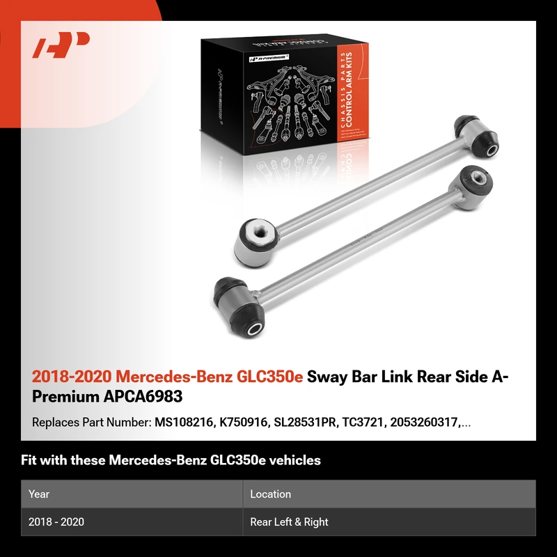 2018-2020 Mercedes-Benz GLC350e Sway Bar Link Rear Side A-Premium APCA6983