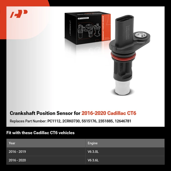 Crankshaft Position Sensor for 2016-2020 Cadillac CT6