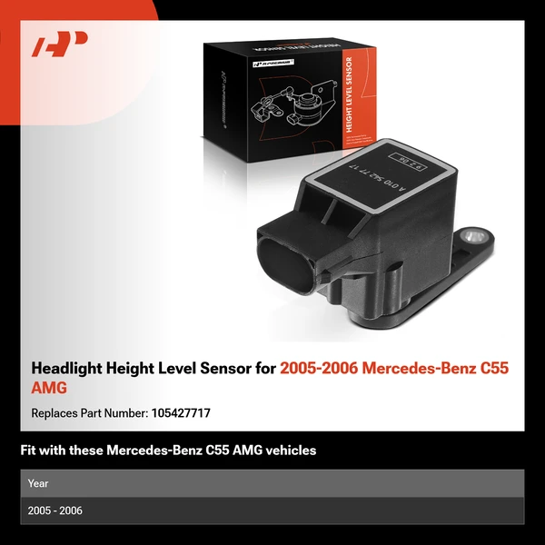 Headlight Height Level Sensor for 2005-2006 Mercedes-Benz C55 AMG