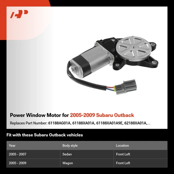 Power Window Motor for 2005-2009 Subaru Outback