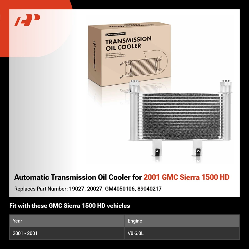 Automatic Transmission Oil Cooler for 2001 GMC Sierra 1500 HD