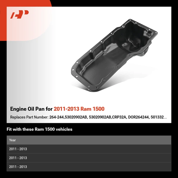 Engine Oil Pan for 2011-2013 Ram 1500
