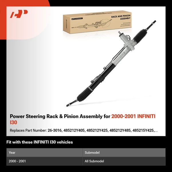 Power Steering Rack & Pinion Assembly for 2000-2001 INFINITI I30