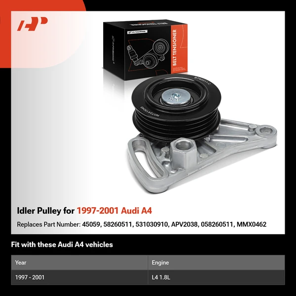 Idler Pulley for 1997-2001 Audi A4