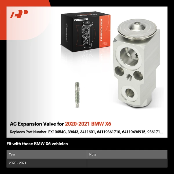 AC Expansion Valve for 2020-2021 BMW X6