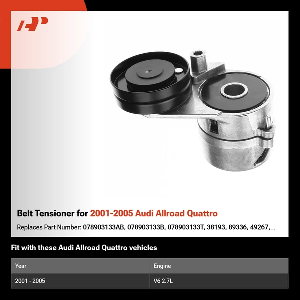 Belt Tensioner for 2001-2005 Audi Allroad Quattro