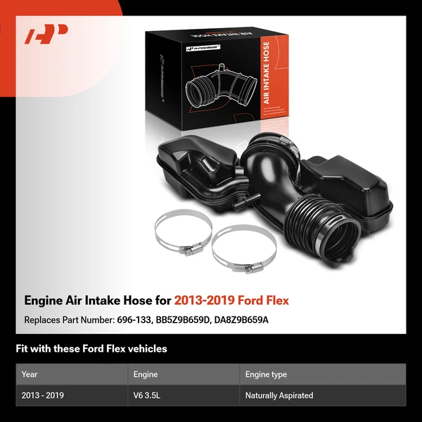 Engine Air Intake Hose for 2013-2019 Ford Flex