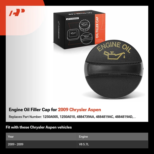 Engine Oil Filler Cap for 2009 Chrysler Aspen