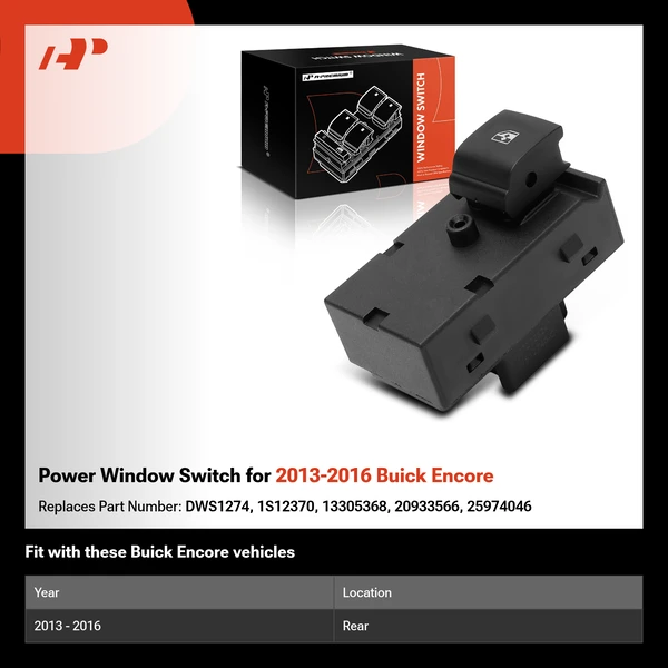 Power Window Switch for 2013-2016 Buick Encore