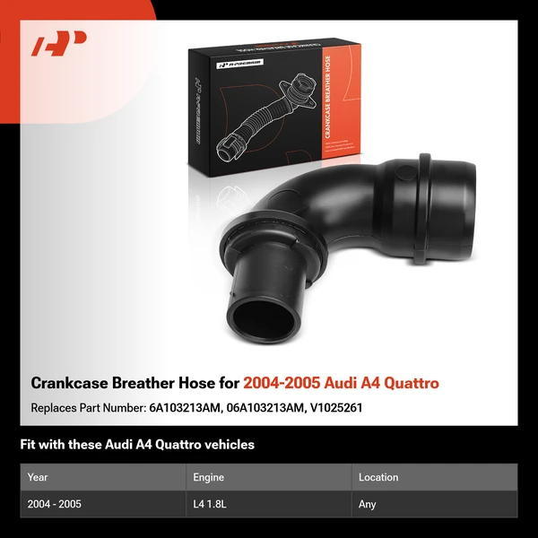 Crankcase Breather Hose for 2004-2005 Audi A4 Quattro