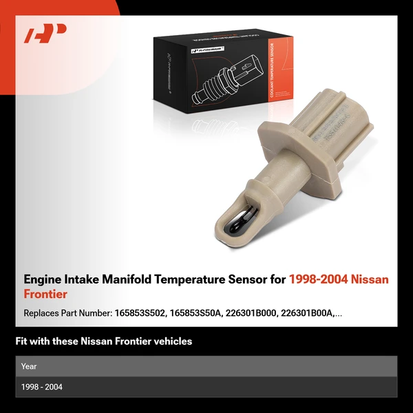 Engine Intake Manifold Temperature Sensor for 1998-2004 Nissan Frontier