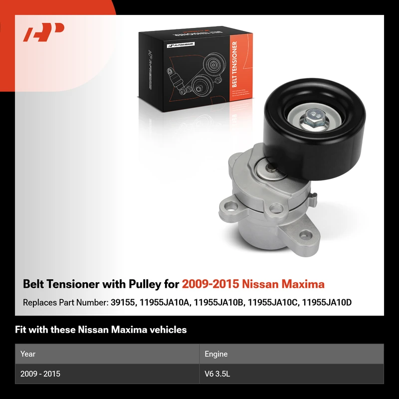 Belt Tensioner with Pulley for 2009-2015 Nissan Maxima