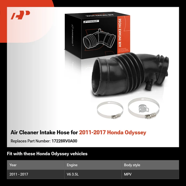 Air Cleaner Intake Hose for 2011-2017 Honda Odyssey